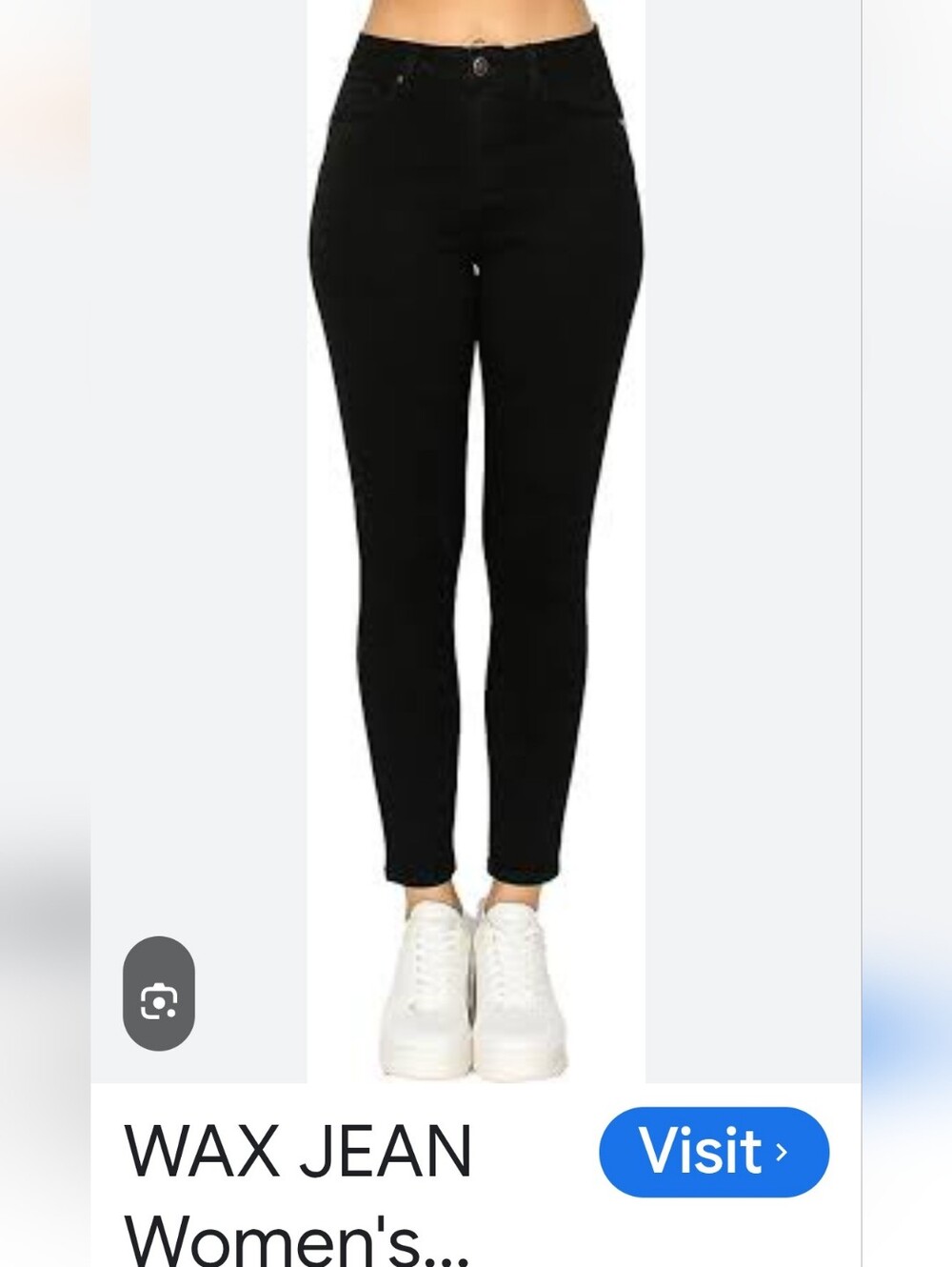 Wax Jeans Butt I love you black stretchy jeans 26” waist size (3) in great shape